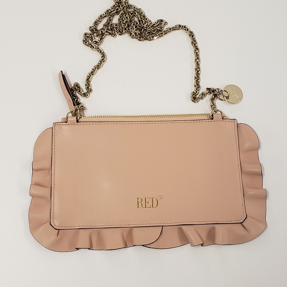 RED VALENTINO ROCK RUFFLES LOVE NOTES POCHETTE - Picture 2 of 6